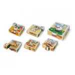 Kép 2/2 - Eichhorn: Fa Kockakirakó – Háziállatos puzzle kicsiknek – Simba Toys