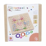 Kép 1/3 - Eichhorn: Fa Montessori Geoboard – Formák, fantázia és finommotorika fejlesztése – Simba Toys
