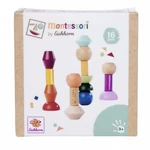 Kép 1/2 - Eichhorn: Fa Montessori Toronyépítő Formák – Kreatív egyensúlyozó játék – Simba Toys