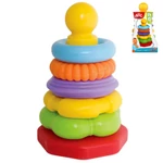 Kép 1/3 - ABC színes gyűrű piramis 25 cm – Simba Toys
