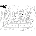 Kép 3/3 - Bluey nyaraláson 2 az 1-ben 24 db-os Eco maxi puzzle és színező 70×50 cm – Lisciani