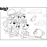 Kép 3/3 - Bluey 2 az 1-ben 60 db-os Eco puzzle és színező 70×50 cm – Lisciani