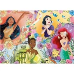 Kép 2/3 - Disney hercegnők 2 az 1-ben 24 db-os puzzle és színező 35×25 cm – Lisciani