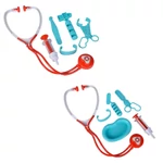 Kép 1/4 - Doktor táska sztetoszkóppal kétféle változatban 7 db-os – Simba Toys
