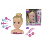 Kép 2/4 - Szőke fodrászolható babafej kiegészítőkkel – Simba Toys