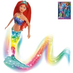 Kép 1/7 - Steffi Love: Sellő baba szivárványos világító uszonnyal 29 cm – Simba Toys