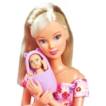 Kép 3/8 - Steffi Love: Steffi terhes baba bölcsővel és kiegészítőkkel – Simba Toys