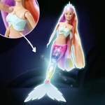Kép 2/4 - Steffi Love: Steffi mágikus szivárvány sellőbaba világító uszonnyal – Simba Toys
