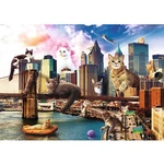Kép 2/2 - Crazy City: Macskák New Yorkban 1000 db-os puzzle – Trefl