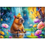 Kép 2/2 - Capybara a vízben 1000 db-os puzzle – Trefl
