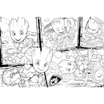 Kép 2/2 - Marvel Groot 2 az 1-ben 250 db-os puzzle és színező 50×35 cm – Lisciani