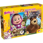Kép 1/2 - Mása és a medve 2 az 1-ben maxi 24 db-os puzzle és színező 70×50 cm – Lisciani