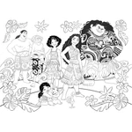 Kép 3/3 - Vaiana 2 2 az 1-ben 48 db-os puzzle és színező 35×25 cm – Lisciani