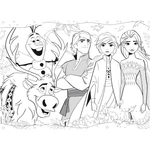 Kép 3/3 - Jégvarázs 2 az 1-ben 48 db-os puzzle és színező 35×25 cm – Lisciani