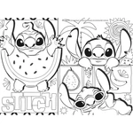 Kép 2/5 - Disney Stitch 2 az 1-ben maxi 4×48 db-os puzzle és színező 35×25 cm – Lisciani