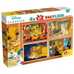 Kép 1/5 - Oroszlánkirály 2 az 1-ben maxi 4×48 db-os puzzle és színező 35×25 cm – Lisciani