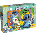 Kép 1/2 - Disney Stitch 2 az 1-ben maxi 24 db-os puzzle és színező 70×50 cm – Lisciani