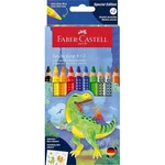 Kép 1/2 - Faber-Castell: Jumbo GRIP dinoszauruszos színesceruza készlet 8+2 db-os csomag