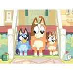 Kép 2/3 - Bluey kutyusok a lépcsőn 2 az 1-ben 48 db-os Eco mini puzzle és színező 35×25 cm – Lisciani