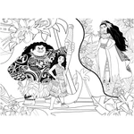 Kép 3/3 - Vaiana 2 2 az 1-ben 60 db-os Eco puzzle és színező 70×50 cm – Lisciani