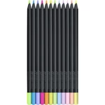 Kép 2/2 - Faber-Castell: Black Edition Pastel színes ceruza szett 12 db-os