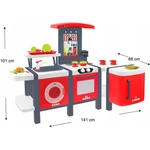 Kép 2/3 - Mochtoys: Cooking Studio XXL játékkonyha 28 db kiegészítővel 141×68×101 cm