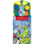 Kép 1/2 - Faber-Castell: Connector 12 db-os vízfesték készlet összeilleszthető palettákkal, dinoszauruszos