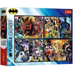 Kép 1/5 - Batman Gotham hősei és gonosztevői 4×250 db-os puzzle – Trefl