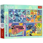 Kép 1/5 - Disney: Csodálatos Stitch 4×250 db-os puzzle – Trefl