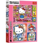 Kép 1/3 - Hello Kitty és barátai 2×200-as puzzle – Trefl