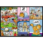Kép 5/5 - Garfield kalandjai 4×250 db-os puzzle – Trefl
