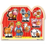 Kép 1/2 - Farm fa forma puzzle fogantyúval – Melissa & Doug