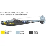 Kép 3/9 - Italeri 1/72 P-38J Lightning repülőgép makett