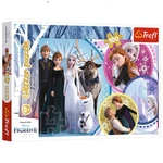 Kép 1/2 - Jégvarázs 2: A szeretet fényében 100 db-os csillám puzzle – Trefl