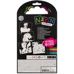 Kép 2/2 - Unikornis és hercegnő mintás 40 lapos kifestő készlet 5db neon filctollal