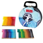 Kép 2/2 - Faber Castell: Focis Connector filctoll készlet 33 db-os fém dobozban