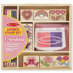 Kép 1/3 - Barátság fa nyomda készlet ceruzákkal – Melissa & Doug