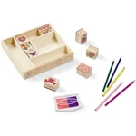Kép 2/3 - Barátság fa nyomda készlet ceruzákkal – Melissa & Doug