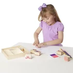 Kép 3/3 - Barátság fa nyomda készlet ceruzákkal – Melissa & Doug
