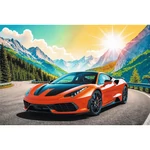 Kép 2/2 - Sportautó a hegyekben 100 db-os puzzle – Trefl