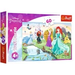 Kép 1/2 - Disney Hercegnők: Találkozás a hercegnőkkel 60 db-os puzzle – Trefl
