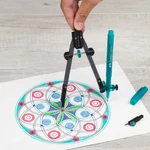 Kép 3/3 - Faber-Castell: Gyorsállítású Körző Készlet Univerzális Adapterrel – Ezüst színben