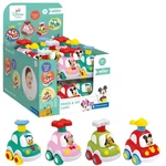 Kép 3/3 - Clementoni Baby: Press&amp;Go kisautó Disney karakter figurával négyféle változatban 1 db
