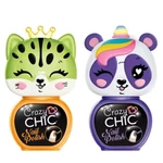 Kép 2/2 - Crazy Chic: Lovely Nail körömlakk állatfigurás ecsetfejjel 2 db-os sárga és rózsaszín szett – Clementoni