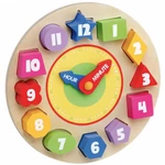 Kép 2/3 - Molto: Nature Oh! Clock formaillesztő óra fa játék