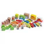 Kép 2/4 - Molto: Nature City Bloks fa építőjáték 79 db-os szett