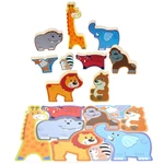 Kép 2/2 - Playgo: Vadállatok formapuzzle