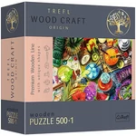 Kép 1/3 - Wood Craft: Színes koktélok fa puzzle 500+1 db-os – Trefl