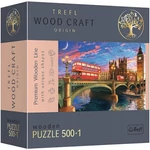 Kép 1/3 - Wood Craft: Westminster, Big Ben, London fa puzzle 500+1 db-os – Trefl