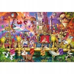 Kép 2/3 - Wood Craft: Mágikus világ fa puzzle 500+1 db-os – Trefl